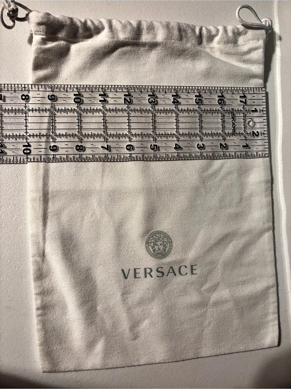 Versace White Dust Bag